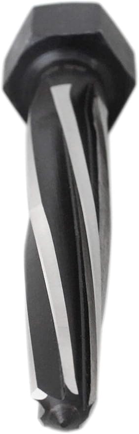 Accusize Industrial Tools H.S.S. Aligning Reamer - 15/16'' Diameter, 5'' Flute Length, 7'' OAL, Hex Shank, Spiral Flute, 0523-6045