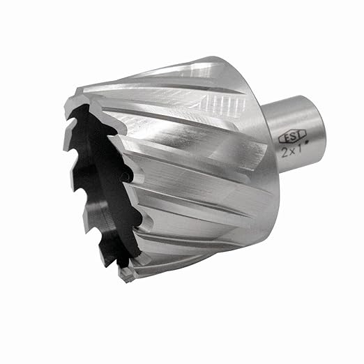 HSS M2AL Annular Cutter 1" DOC with 3/4" Weldon Shank for Magnetic Drill Press by EST (D2 X 1")