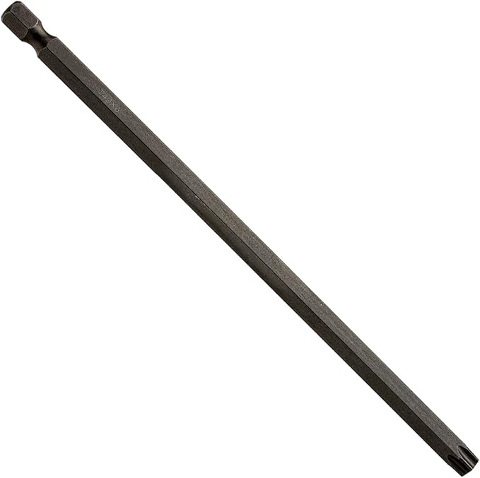 T40 Torx/Star Driver Bit - 6" Torx/Star Drive Quick Change Shank Bit for T40 Screws and Fasteners (EACH)