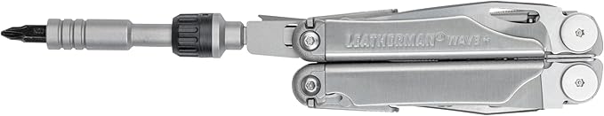 Leatherman, Ratchet driver, fits both Leatherman flat bits and standard 쩌 inch bits.
