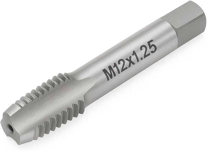 M12x1.25 Metric Thread Tap 6542 High-Speed Steel Tap for Internal Threading and Repair