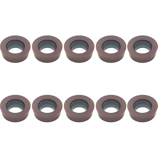 Carbide Milling Insert Round RPMW1003 MO (R5) CNC Milling Machine Indexable Milling Insert, Multilayer Coated Lathe Tool Insert,Suitable for Processing Steel and Stainless Steel.10 Pieces/Box