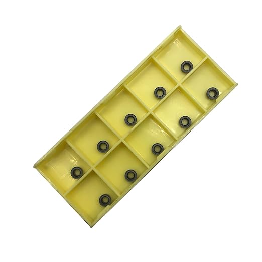 3/8??1/2" SRACR SRACL SRDCN1010/1212 H06 Lathe Turning Holders Lathe Turning & Profiling Tool Holder with RCMT0602 Round Carbide Milling Inserts (10pcs RCMT0602MO(Gray))