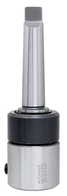 Accusize Industrial Tools Annular Cutter Arbor, Mt3 to 1-1/4'' Weldon Shank with Coolant System for Drill-Use Annular Cutters, Mc10-0332