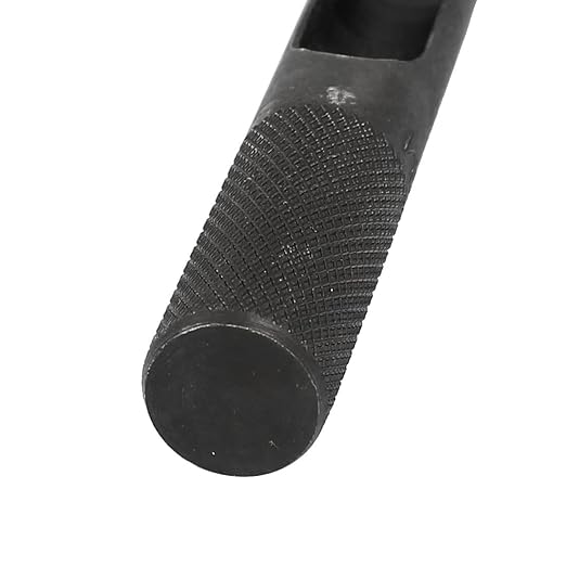 uxcell 12mm Dia Metal Knurled Shank Hollow Hole Punch for Leather Gasket Strap