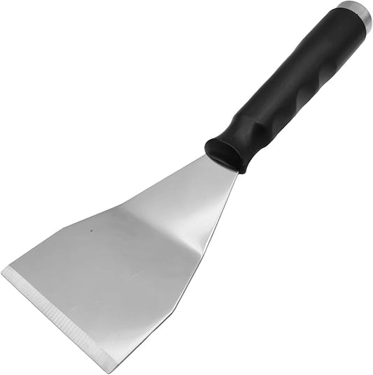 WYPROCEED 3 Inch Bent Scraper, Stainless Steel Paint Scraper with Anti Slip Rubber Handle, Heavy Duty Putty Knife for Wood, Mental Paint Remover Scraper Tool
