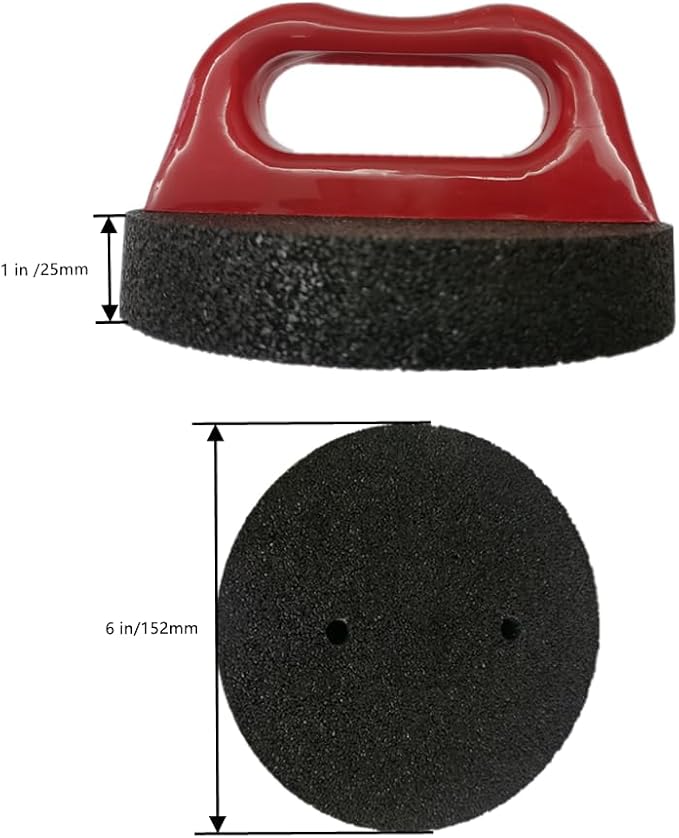 Masonry Rubbing Brick, Rub Bricks, 20 Grit, Rub Brick with Handle Concrete Tools, Masonry Tools, Clean Bricks, Dressing Down and Remove Marks From Concrete