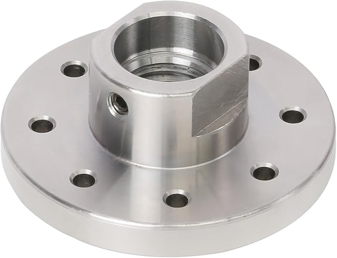 3" Wood Lathe Steel Faceplate, 1?쓝8TPI Spindle Thread Woodworking Machine Chuck Face Plate