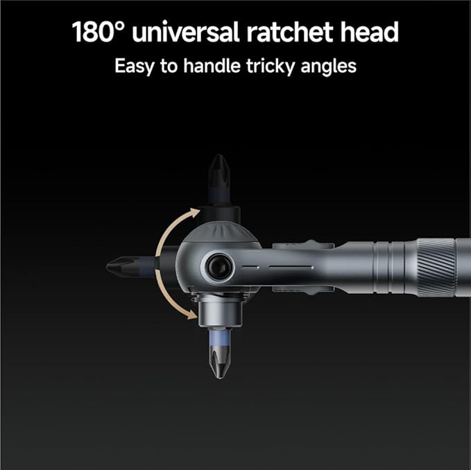 ATuMan 40 in 1 Ratchet Screwdriver Set with Detachable Handle, 180° Ratchet Head, 45-Tooth Mechanism, Magnetic Tool Kit with Case for Computer, Electronics Repair, Ideal for Home, DIY, and Maintenance