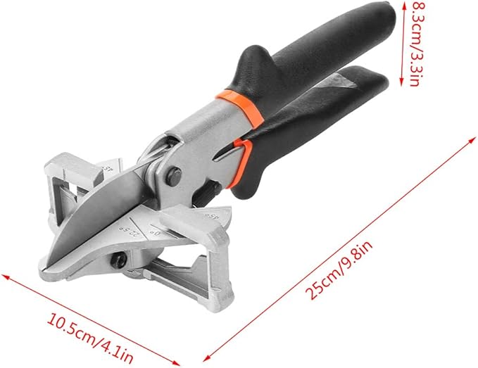 Angle Scissors Multi Angle Shear 0째-135째Adjustable Multi Purpose Cutter GT-W01 Trim Shear for Cutting Rubber Strip, Plastic Strip and Trunking