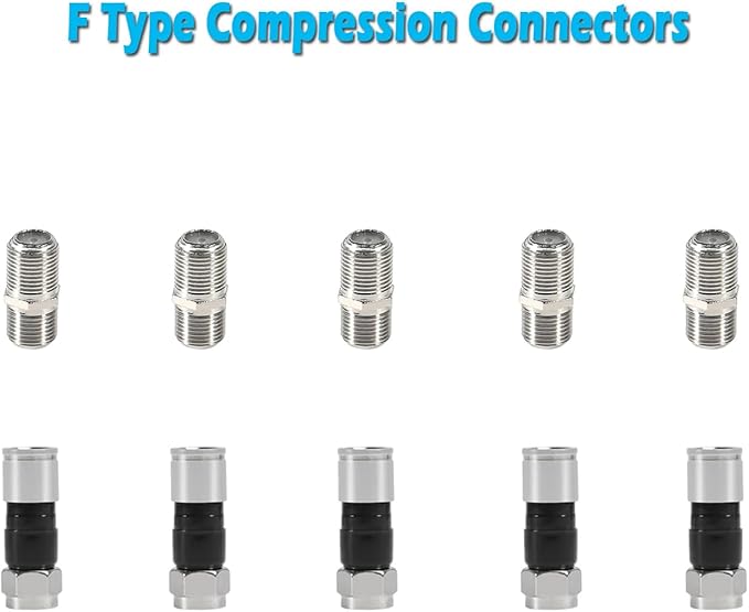 ALMOCN Coax Cable Crimper Tool Kit Coaxial Compression Tool (Type 3)