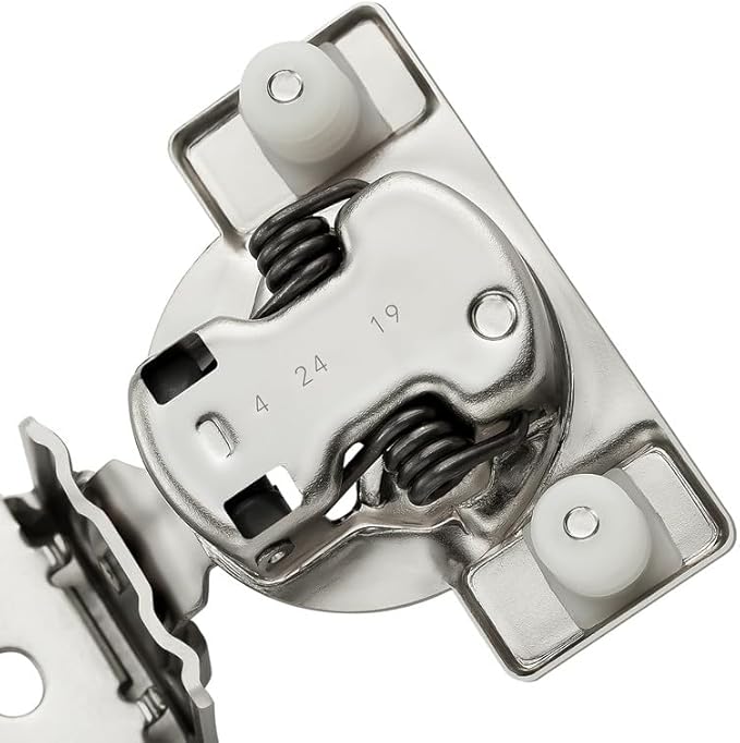 Ravinte 30 Pack 15 Pairs 1-5/16inch Overlay Cabinet Hinges Kitchen Soft Close Cabinet Hinges Hidden Door Hinge for Kitchen Cabinet Stainless Steel Adjustable Hinges Satin Nickel Cabinet Hardware