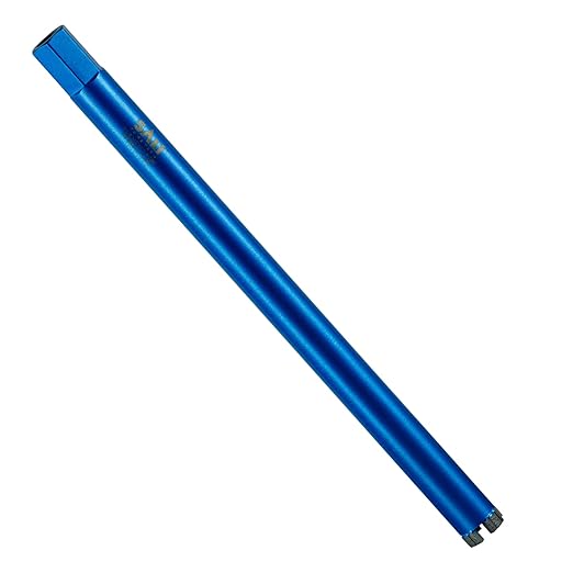 SALI Wet Diamond Core Drill Bits 1-1/8"/29mm Diameter Core Drill Bit 15"/380mm Drilling Depth Concrete 5/8-11" Thread Core Bit Turbo Laser-Welded Segments for Cured Concrete with Rebar Brick Block
