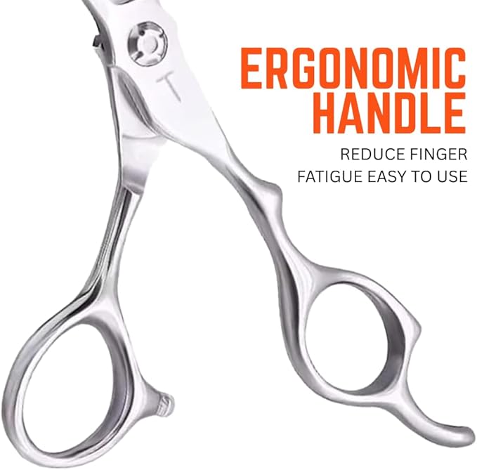 6-Inch Professional Hair Cutting Scissors with Ultra Sharp Blades, Premium Quality Stainless Steel Hair Scissors for Precise and Effortless Trimming, Ideal Barber Scissors for Home & Salon Use
