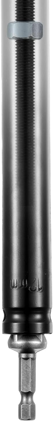 Blulu 7/16(12mm) power Nut Driver 7.8 Inch Long, Nut Runner Hollow Socket with 1/4" Hex Shank, Fit Long Bolts and Ductwork for Overhead Fastening Applications Operations(1 Pack, 7.8 Inch)