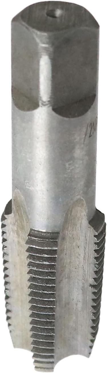 RLECS NPT Pipe Tap 1/2'' NPT High Speed Steel Right Hand Pipe Taps for Chasing NPT Pipe Threads