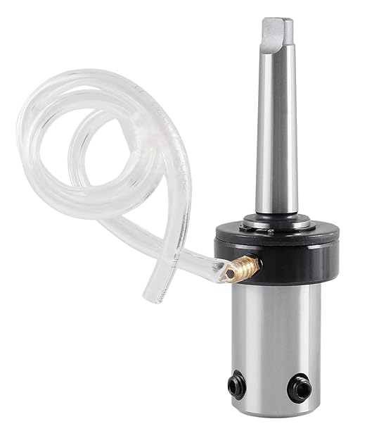 Accusize Industrial Tools Mt2 to 3/4 inch Weldon Shank with Coolant System for Drill-Use Annular Cutter on Drill Press, Mc10-0002