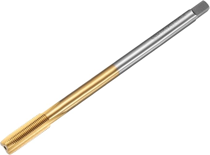 uxcell Metric Thread Tap M8 x 0.75 H2 120mm Straight Flute Screw Thread Milling Machine Taps Threading Tapping Repair Tool