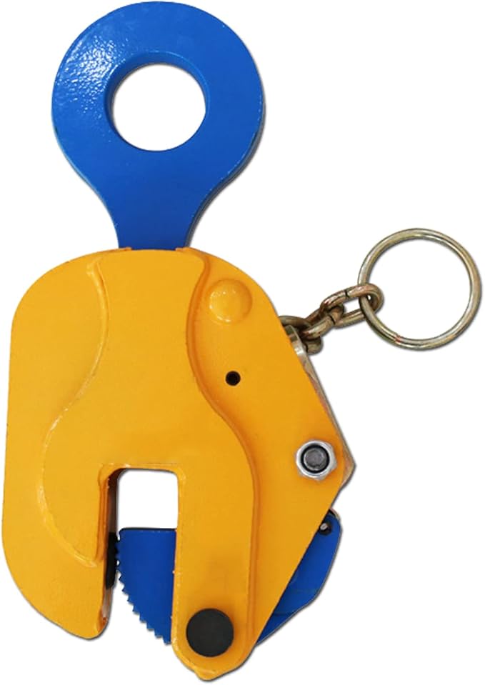Vertical Plate Clamp lifting clamps 2200Lbs Load Capacity Lifting Clamp 1T Heavy Duty Plate Clamp for Lifting and Transporting lifting and transporting steel plates 【1ton】