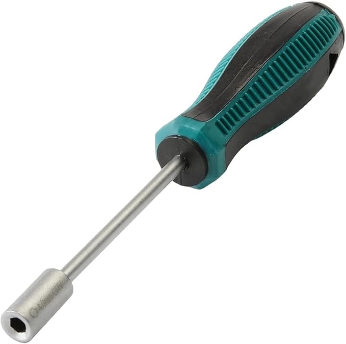 Utoolmart 4mm Socket Wrench Screwdriver, Hex Nut Key Wrench, Cr-V Steel Round Shaft, Non-Magnetic