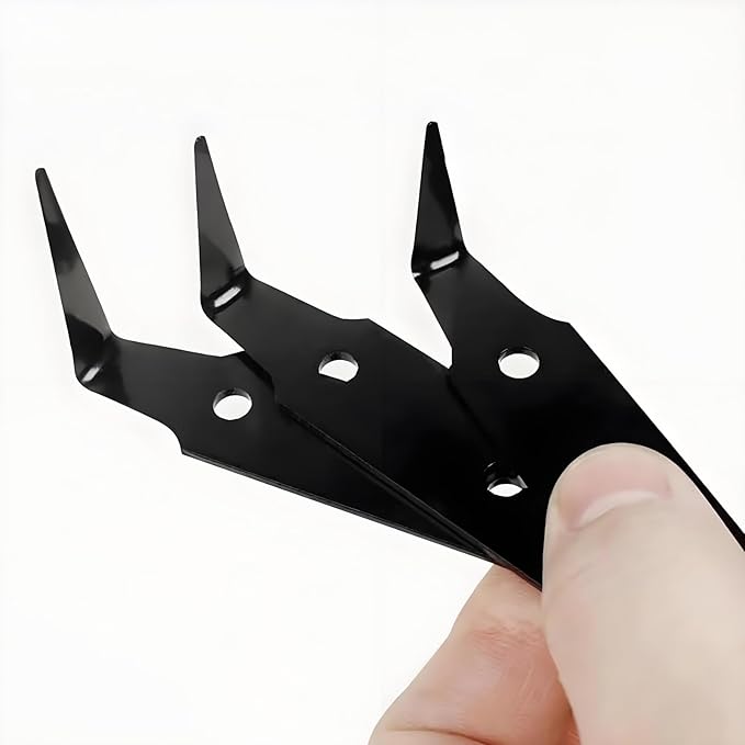 JL&LOVE Windshield Broach Blades, Different Specifications, Reusable Blades (Six Black)