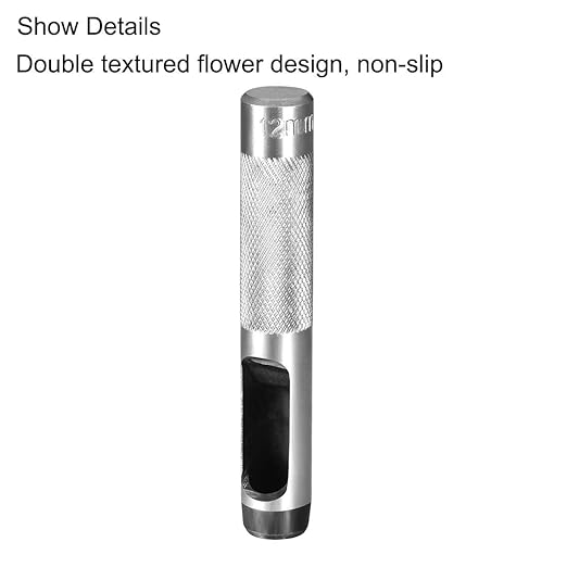 uxcell Leather Craft Round Hollow Hole Punch 12mm for Leather Belt Watch Band Gasket