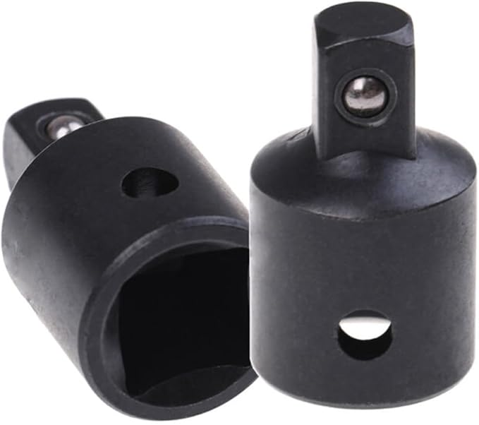 2 Pcs 1/2 Inch Drive (F) x 3/8 Inch (M) Socket Reducer, Female to Male, Cr-V (Black)