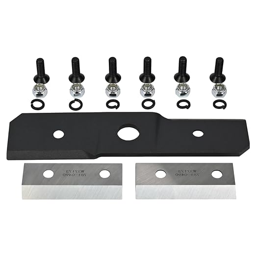 Shredder/Slicer Blade Kit 1-742-0571 & 2-981-0490 Shredder Chipper Blade 6-710-1054 Screws Compatible with Craftsman Bolt on Kit MTD Chipper Shredder Parts