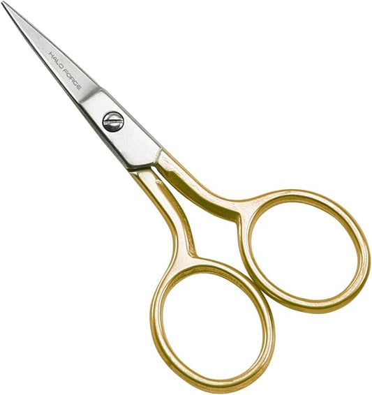 Small Embroidery Scissors - 3.5" Sharp Tiny Sewing Scissors stainless Steel Precision Tip for Cross Stitch Theard Yarn Handcraft Art Work DIY Tool Detail Home Use,Gold