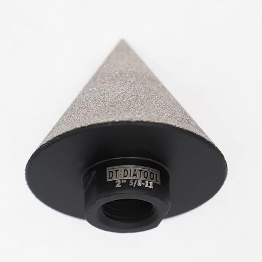 DT-DIATOOL Diamond Beveling Chamfer Bits for Granite Marble Tiles Existing Holes Diamond Hole Saw 5/8"-11 Thread Enlarging Polishing Shaping Holes of Size 1/4 Inch to 2 Inch