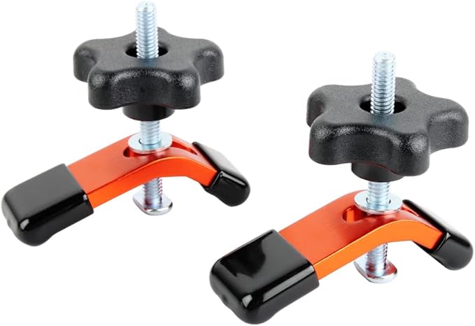 O'SKOOL 2 Pack Mini Hold Down Clamps Kit, 3-1/3??L x 1??Width T-Track CNC Router Clamp