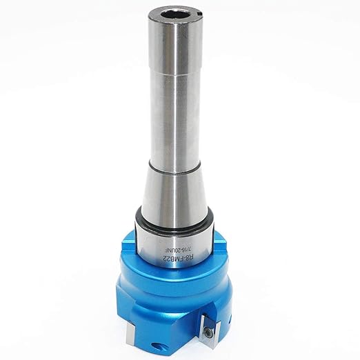 2.5 Inch Face Milling Cutter Aluminum 400R 63MM CNC End Milling Cutter Holder + R8-FMB22 Shank Face Shell Mill Arbor + 4pcs APKT1604 Carbide Inserts + 8mm Hexagon Wrench + T15 Wrench CNC Machine Tools