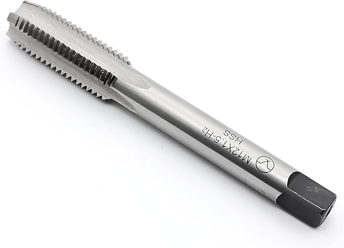 Metric Thread Tap, M12 X 1.5 HSS Machine Right Hand Thread Tap M12 X 1.5mm
