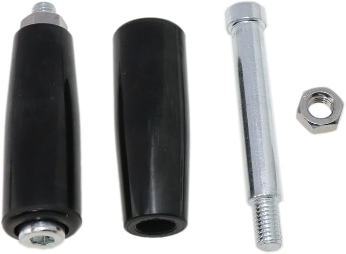 yukata Rotary Handles Lathe Hand Handle Marine Winch Handles Trailer Jack Crank Handwheel milling Machine Accessories M8 Threaded Handle with nut 2pcs (M8*63)
