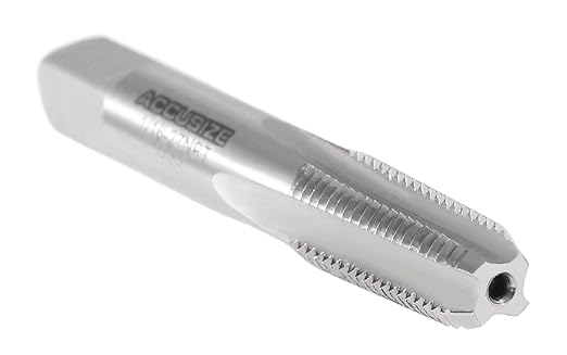 Accusize Industrial Tools NPT-116 H.S.S. Taper Pipe Tap, 1/16 in-27, 4 Flutes