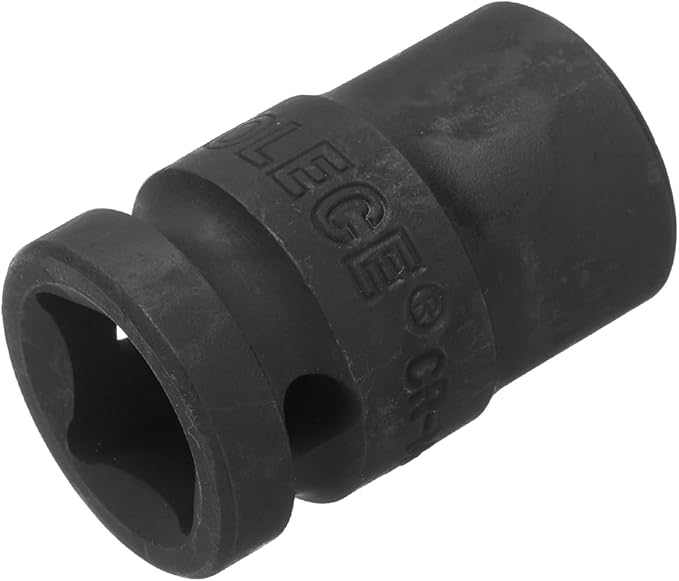 uxcell 1/2" Drive x 14mm Shallow Impact Socket 12-Point Metric CR-MO Steel Nut Impact Grade Socket for Auto Repair