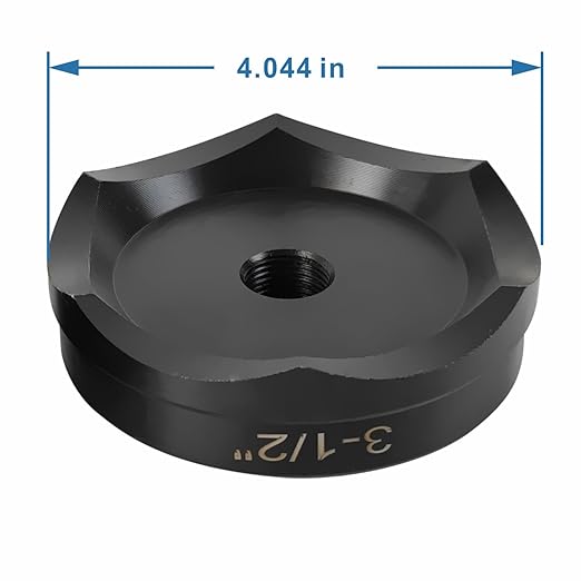 AMZCNC 3-1/2" Conduit Punch and Die for Hydraulic Knock Out Driver 3/4"-16UN Thread((Conduit Hole Size) 3-1/2")(Actual Hole Size: 4.04")