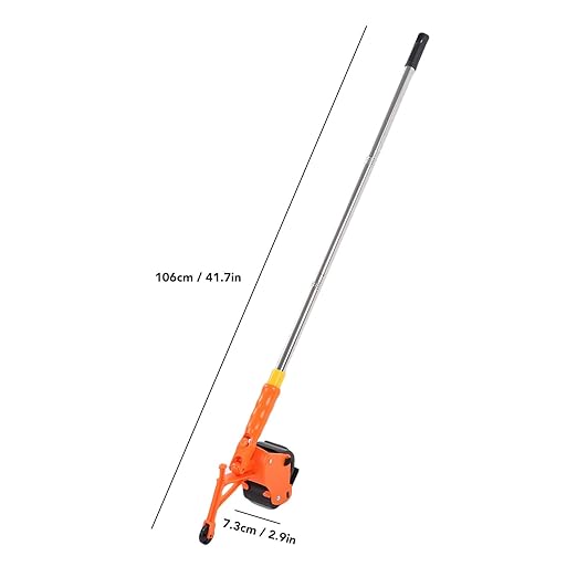 Jectse Floor Tape Applicator, Manual Pushing Tape Marking Machine with Roller and Scoring Wheel, PVC PE EVA Tapes Cutter, for Home Renovations, Office Setups, Warehouse Organization