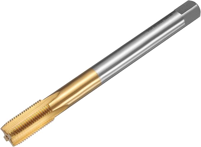 uxcell Metric Thread Tap M13 x 1.25 H2 130mm Straight Flute Screw Thread Milling Machine Taps Threading Tapping Repair Tool