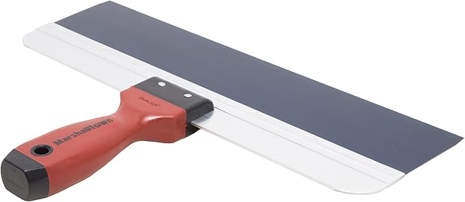 MARSHALLTOWN DuraSoft Taping Knife, 14 Inch Blue Steel Blade, Made in the USA, For Drywall Finishing, 3514D