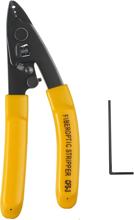 FYBOPTWU - 1 pc CFS-3 Fiber Optic Stripper 3 Port Hole Fiber Optic Stripping Tool with 6" handle