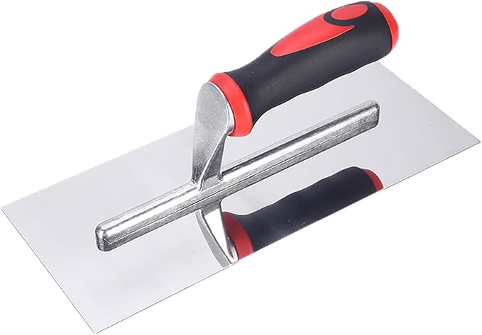 4.7"x11" Stainless Steel Finishing Trowel - Rivet-Free Concrete Plastering Tool for Tile, Masonry & Construction