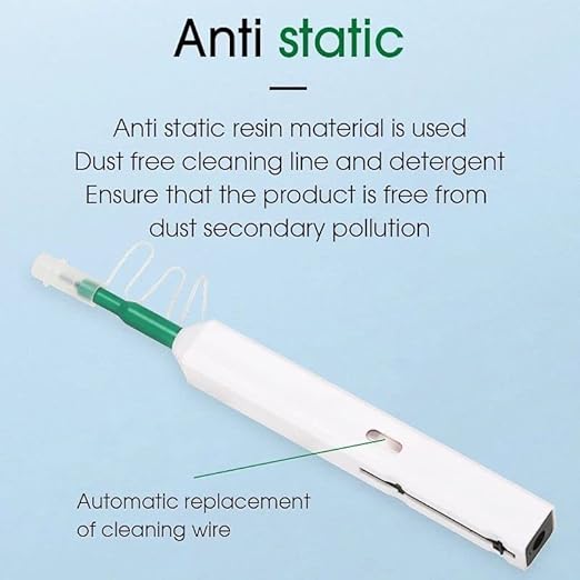 Fiber Optic Connector Cleaning Pen,Fiber Optic Cleaner Pen for 2.5mm Ferrules SC,FC,ST,SC/APC and FC/APC,800+ Clean Times