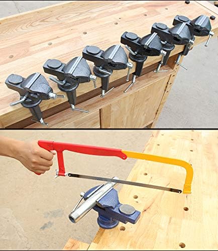 MYTEC Home Vise Universal Rotate 360째 Work Clamp-On Vise, 3.2" black