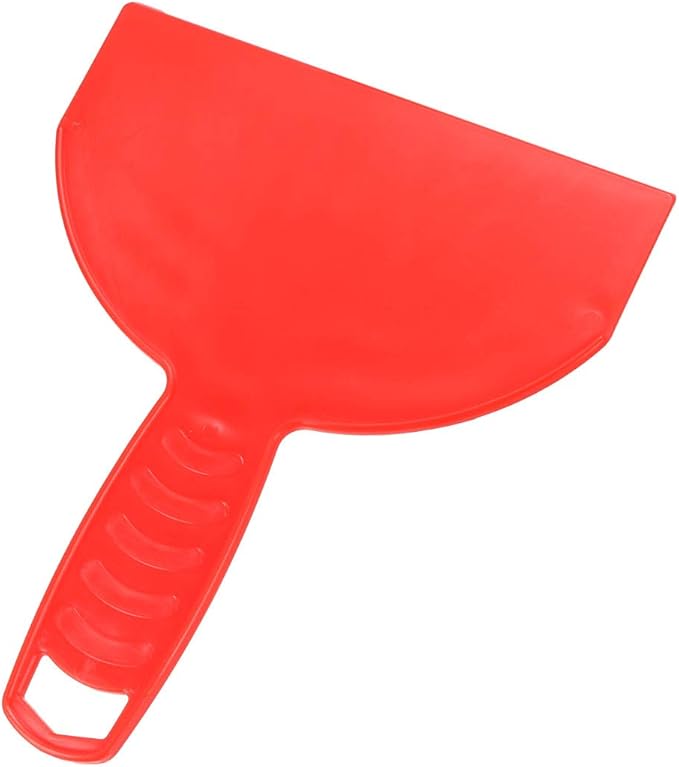 uxcell Putty Scraper 6" Plastic Flexible Putty Knives Disposable Spreader for Taping Drywall Wall Painting Red