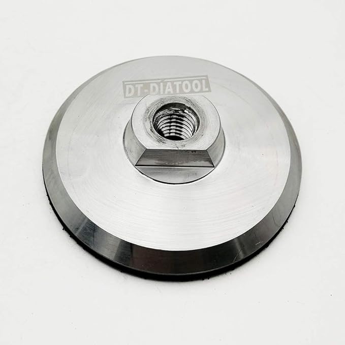 DT-DIATOOL Aluminum Backer of Polishing Pad 3 Inch - Hook Loop Backing Pad with Arbor 5/8" 11 for 3 Inch Wet or Dry Polishing Pads