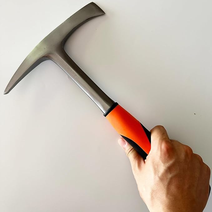 Welding/Chipping Hammer,28 oz Slag Removal Tool with Forged Steel Construction & Shock Reduction Handle,Rock Pick,Forged Brick Hammer,