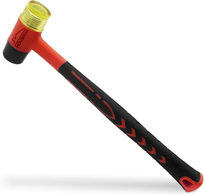 Rubber Mallet, Rubber Mallets Hammer, Double-Face Hammers, Small Rubbers Mallet, Rubberes Hammer for Vinyl Flooring, Tile, Crafts, Jewelry Making