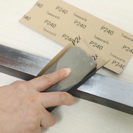 30Pcs 9 x 3.6 Inchs 240 Grit Wet and Dry Handmade Universal Sanding Sheets, Suitable for Woodworking Furniture/Automobiles/Metal/Lacquer Polishing Sandpaper