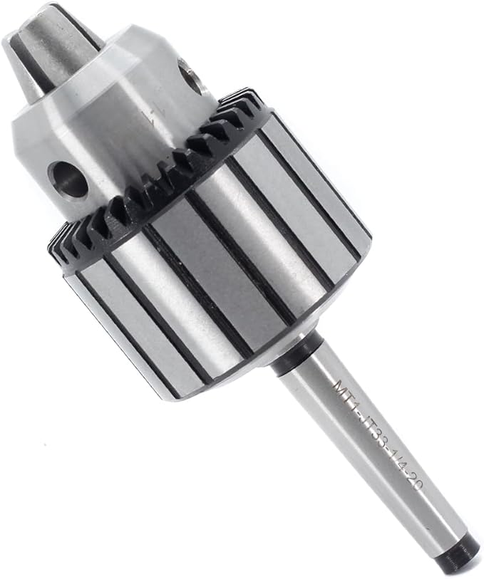 Drill Chuck JESTUOUS JT33 Key Type 1/2 Inch(1-13mm) with MT1 MT2 Morse Taper Arbor Adapter Heavy Duty Chucks